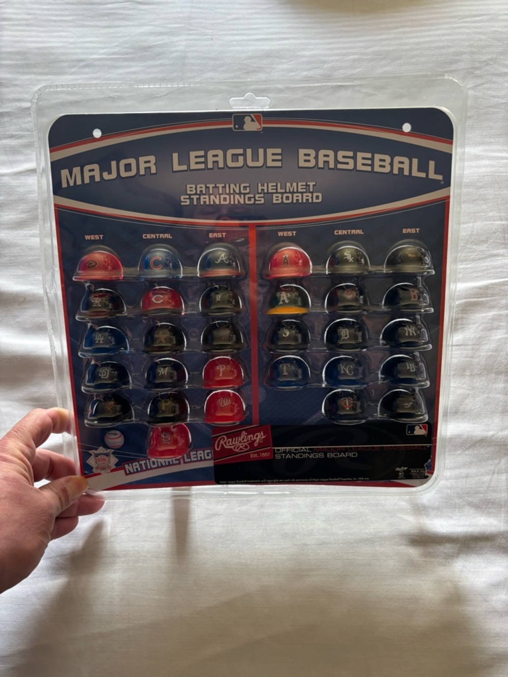 Rawlings Major League Baseball Helmet Standings Board - Red, Blue, Black